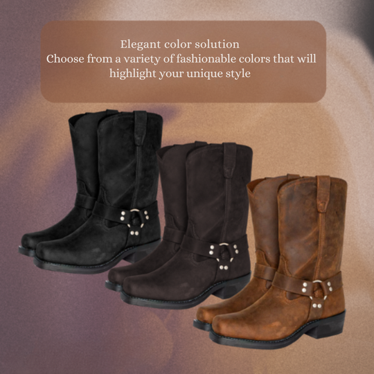 Elias | Retro Mid-Calf Leather Boots