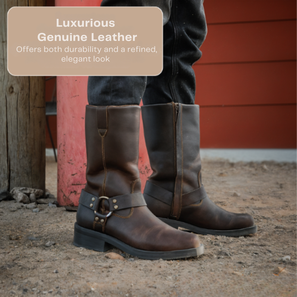 Elias | Retro Mid-Calf Leather Boots