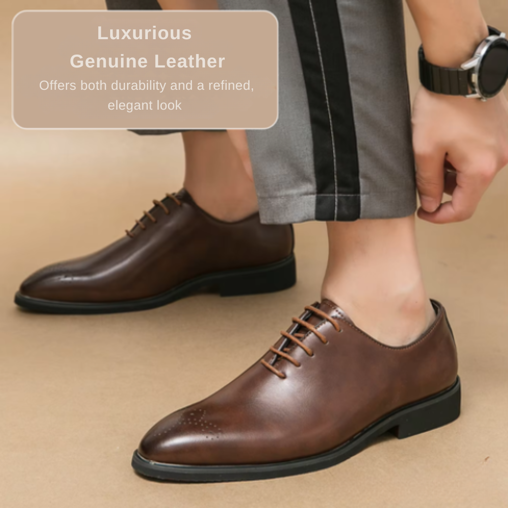 Ashton | Oxford Shoes with Cowhide Leather Upper and Plain Toe