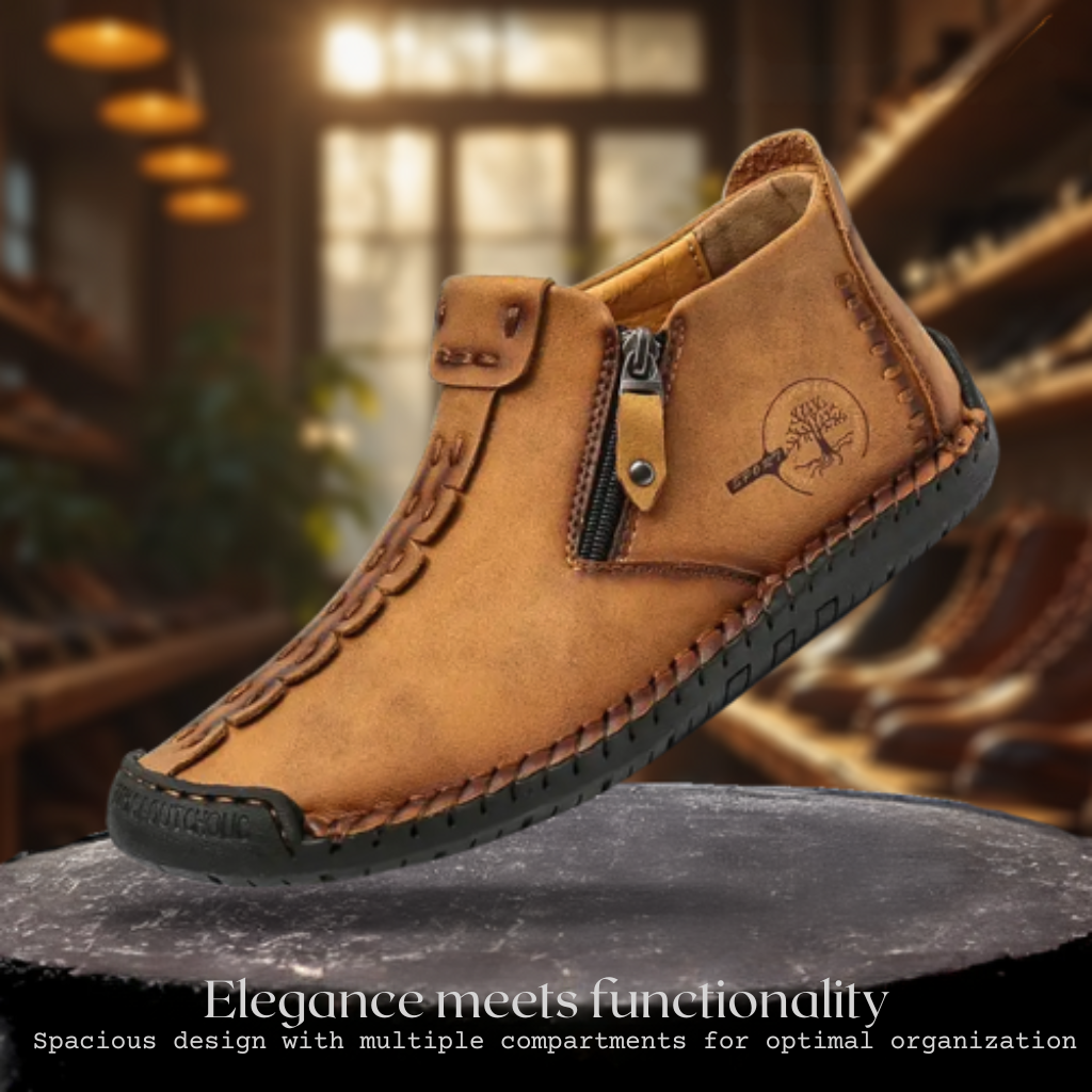 Logan | Men's Classic Ankle Leather Shoes