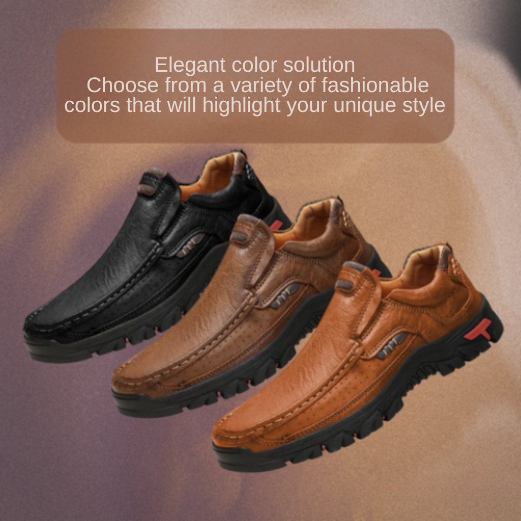 Carl | Fashionable Loafers with Stitching for Men