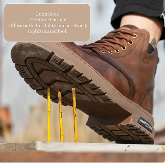 Walter | Fashionable lace-up boots with side zipper for men