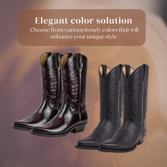 Aurora | Leather High Heel Ankle Boots with Pointed Toe for Women