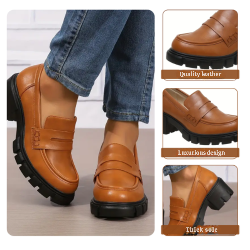 Elanora | Women's Chunky Heel Loafers