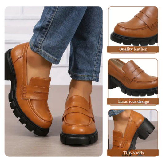 Elanora | Women's Chunky Heel Loafers
