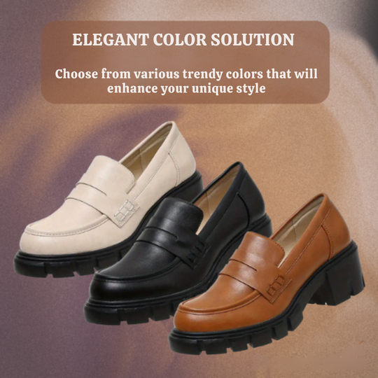 Elanora | Women's Chunky Heel Loafers