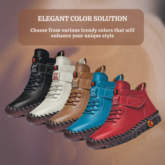 Janice | Leather Trekking Ankle Boots