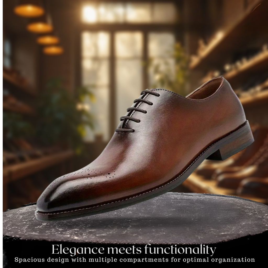 Ashton | Leather oxford shoes with plain toe