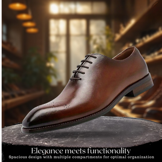 Ashton | Leather oxford shoes with plain toe