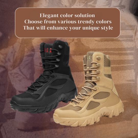 Emir | Solid Color Military Cotton Outdoor Boots