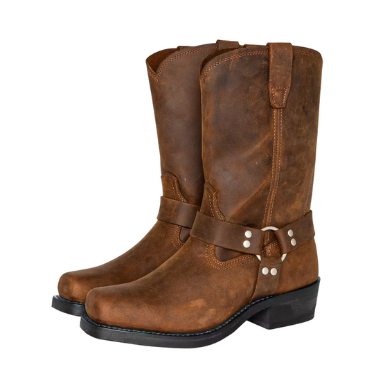 Elias | Retro Mid-Calf Leather Boots