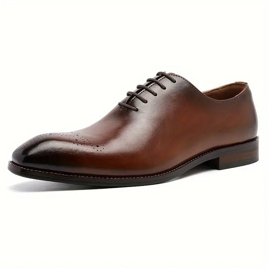 Ashton | Oxford Shoes with Cowhide Leather Upper and Plain Toe