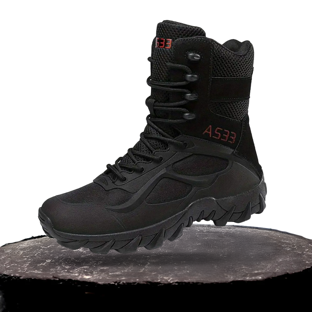 Alec | Men's Boots with Cushioned Rubber Sole and Military Style