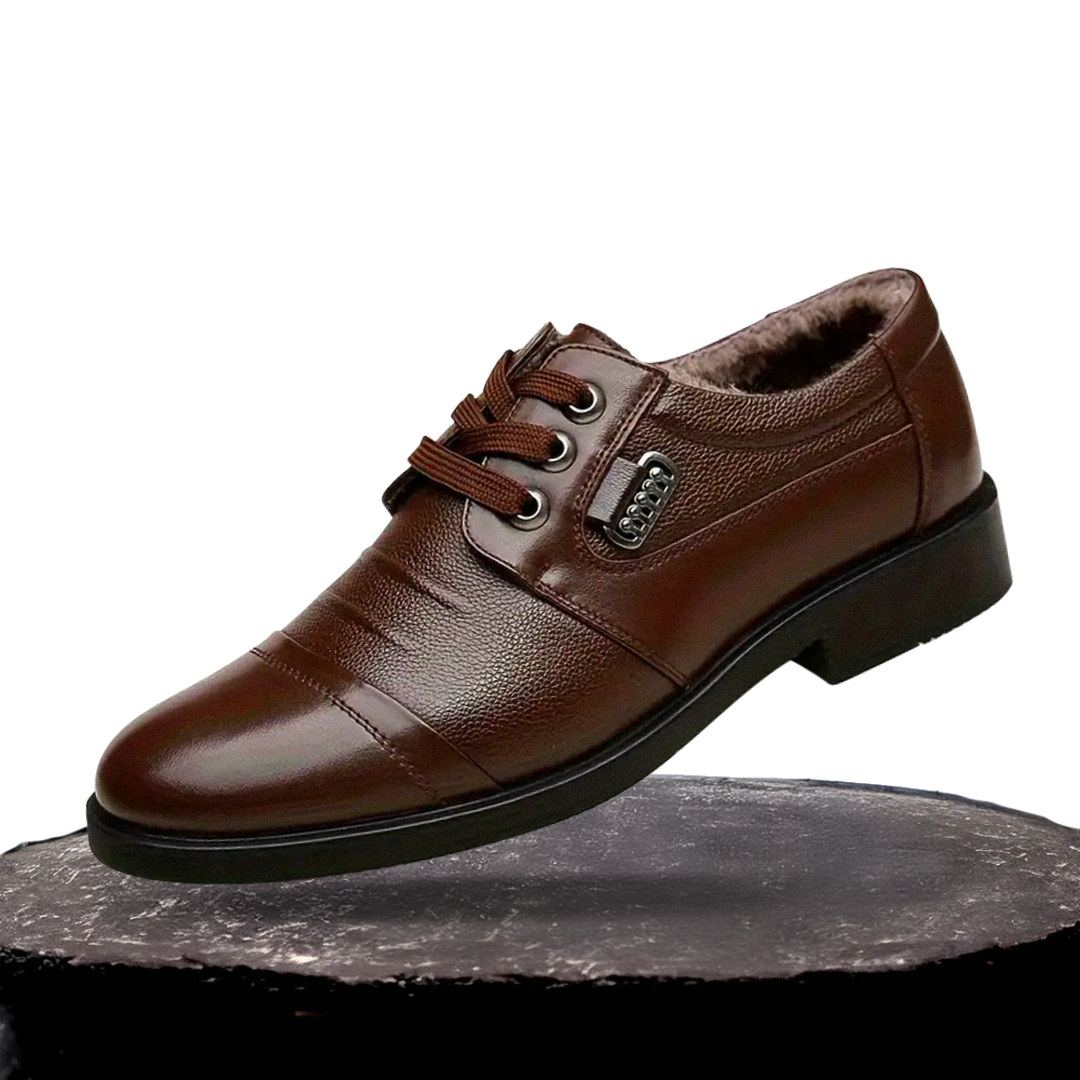 Austin | Durable and Comfortable Non-Slip Rubber Sole Shoes with Laces and Warm Plush Lining