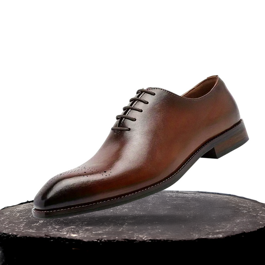 Ashton | Oxford Shoes with Cowhide Leather Upper and Plain Toe