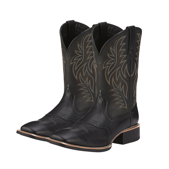 Henning Mid-Calf Embroidered Cowboy Boots