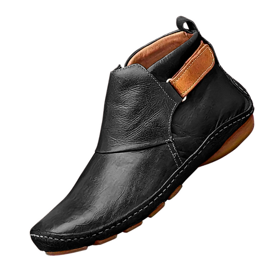 Orthopedic platform boot with apple design