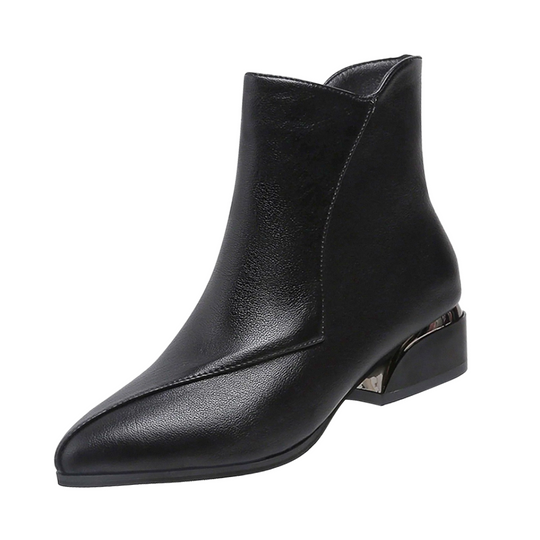 Elena | Casual Ankle Boots with Side Zipper