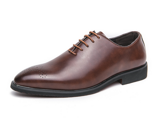 Ashton | Leather oxford shoes with plain toe